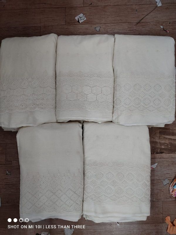 Schiffli Plazzo Fabric