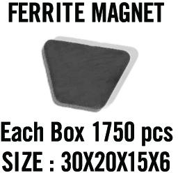 Black Polished ceramic magnet, for Industrial Use, Size : Standard