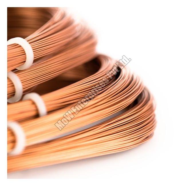 Enameled Polished Nickel Plated Copper Wire, for Electric Conductor, Heating, Feature : Crack Proof