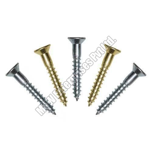 Metal Wood Screw, for Timber Use, Grade : AISI, ASTM