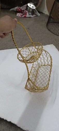 Iron Hanging Fruit Basket, Shape : Rectangular