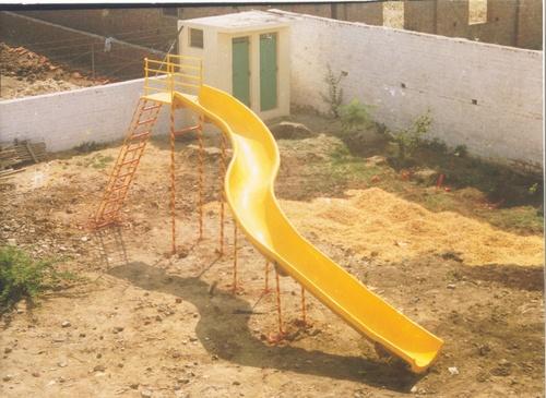 Plastic Playground Channel Slide, Pattern : Plain, Color : Yellow