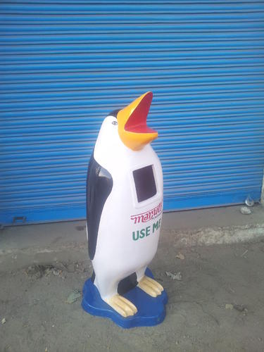 Plastic Penguin Dustbin, for Refuse Collection, Size : Standard