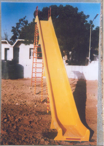 Plastic Straight Slide, for Playground, Color : Yellow