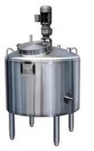 Polished Stainless Steel Vertical Mixing Tank, for Industrial, Feature : Verical Orientation