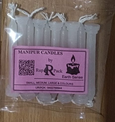 Plain Paraffin Wax Stand Candles, Packaging Type : Packet