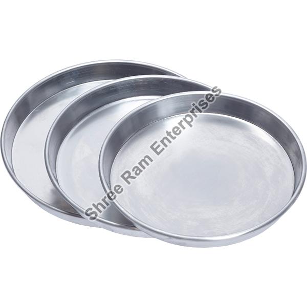 Silver Round Aluminium Plate, For Serving Utensils