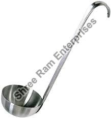 Stainless Steel Polished Aluminium Ladle, for Commercial, Color : Silver