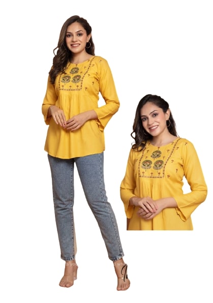Blue Ladies Designs Cotton Top, Casual Wear at Rs 395/piece in Jaipur