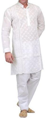 Mens Chikankari Kurta Pajama