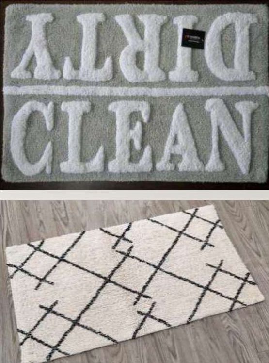 Hand Woven Bath Mats, for Home, Hotel, Office, Size : Multisizes