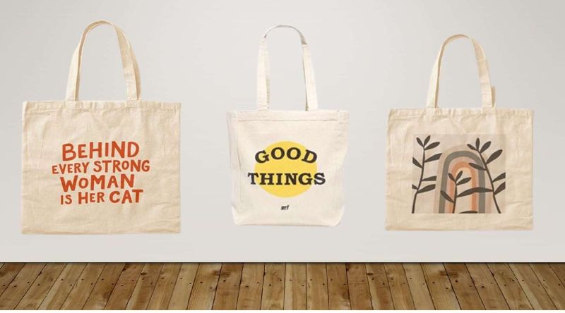 Printed Cotton Bag, Feature : Dry Cleaning, Eco Friendly, Shrink-Resistant
