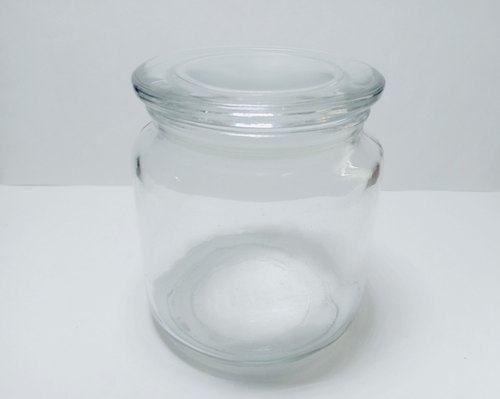 Round 15 OZ Glass Jar, for Kitchen Storage, Color : Transparent