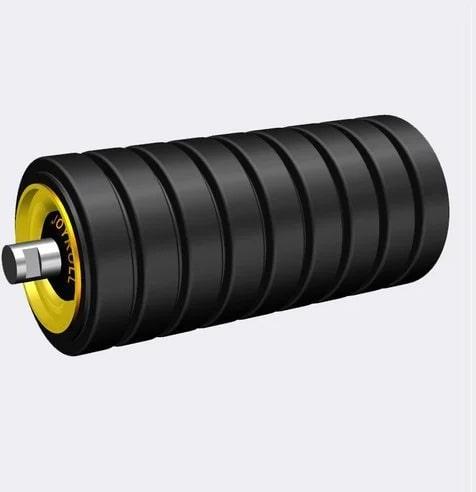 Ved Mild Steel Polished Impact Conveyor Roller, for Industrial, Length : 3000 mm