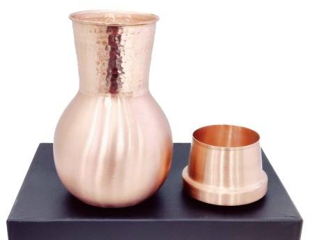 Copper water bottle, Shape : Cylindrical
