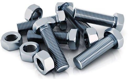Hex Mild Steel Nut Bolts, Size : 6mm