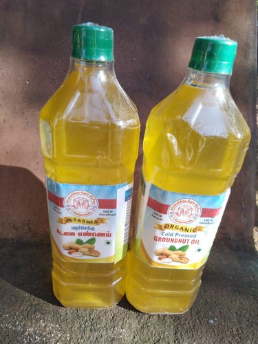 Lowers Cholesterol Organic Groundnut Oil, Packaging Type : Plastic Bottle