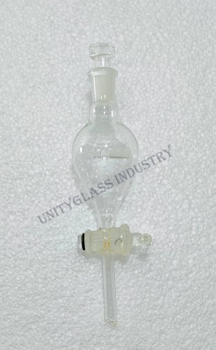 Borosilicate Glass Separating Funnel, Packaging Type : Box
