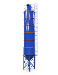 Electric Cement Storage Silo, for Industrial, Color : Blue