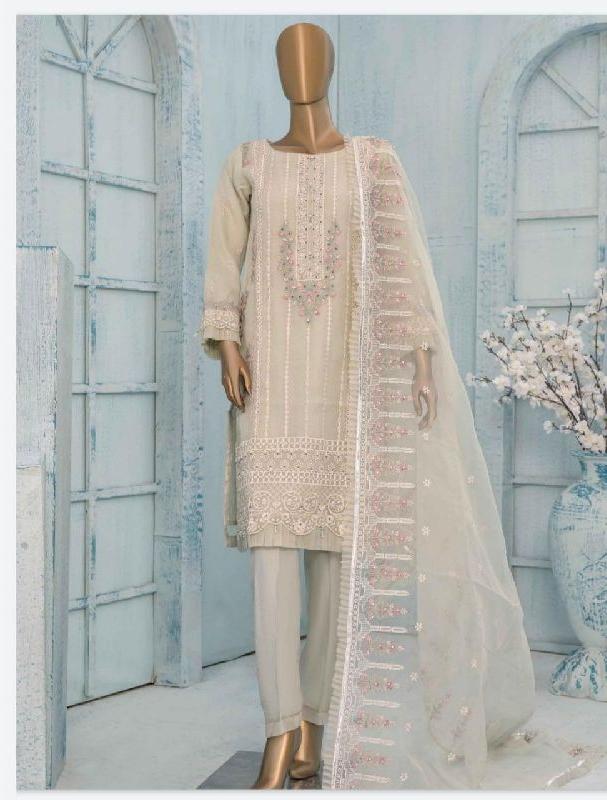 Beige Sadabahar Designer Suit