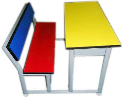 Mild Steel Modern Wooden Bench, Color : Red, Blue, Yellow, White