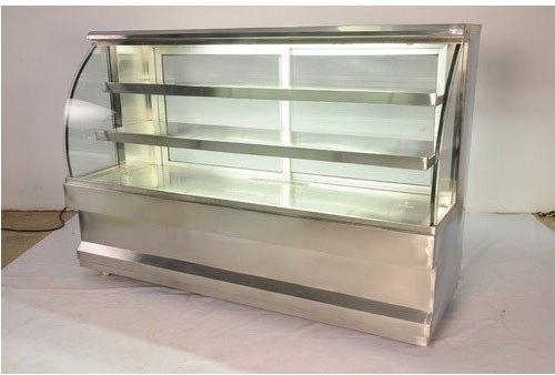 Electric Stainless steel 150-200kg Cake Display Counter, Feature : Auto Cooling Temperature, Fast Cooling