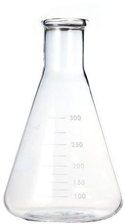Conical Borosilicate Glass Chemical Lab Flask, Color : Transparent