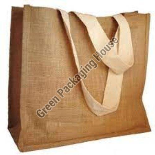 Rectangular Biodegradable Jute Bags, for Good Quality, Pattern : Plain