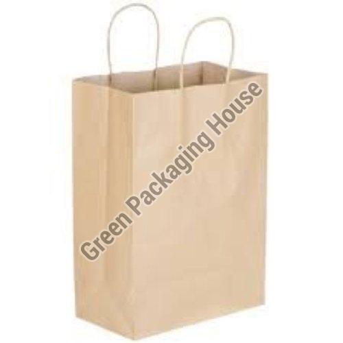 Plain Laminated Paper Bags, Handle Type : Loop handle