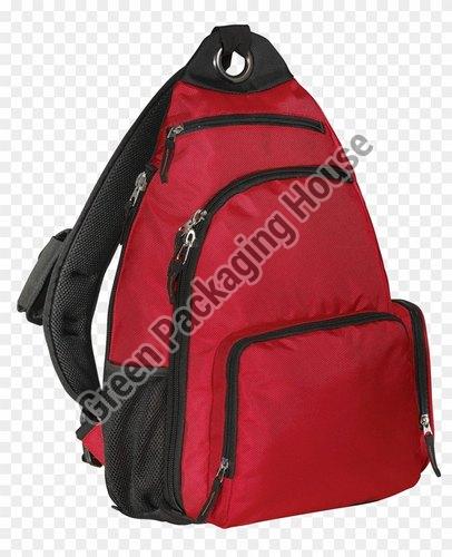 Plain Nylon Red School Bags, Feature : Adjustable Strap, Classy Design, Dirt Resistant