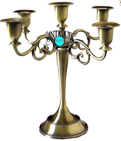 Metal Antique Candle Stand, Packaging Type : Carton Box