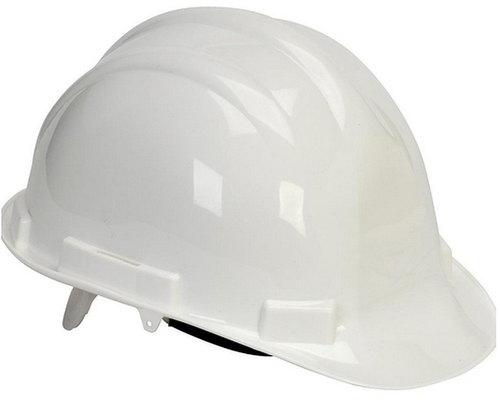 HDPE Safety Helmet, for Construction Industry, Color : White