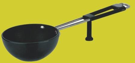 Aluminium Tadka Pan, Color : Black