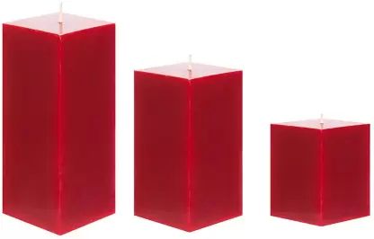 Glossy Wax Square Candles, for Smokeless, Fine Finished, Pattern : Plain