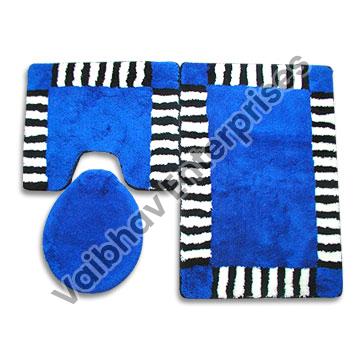 Printed Woven VEB-760 Bath Mat, Shape : Rectangular