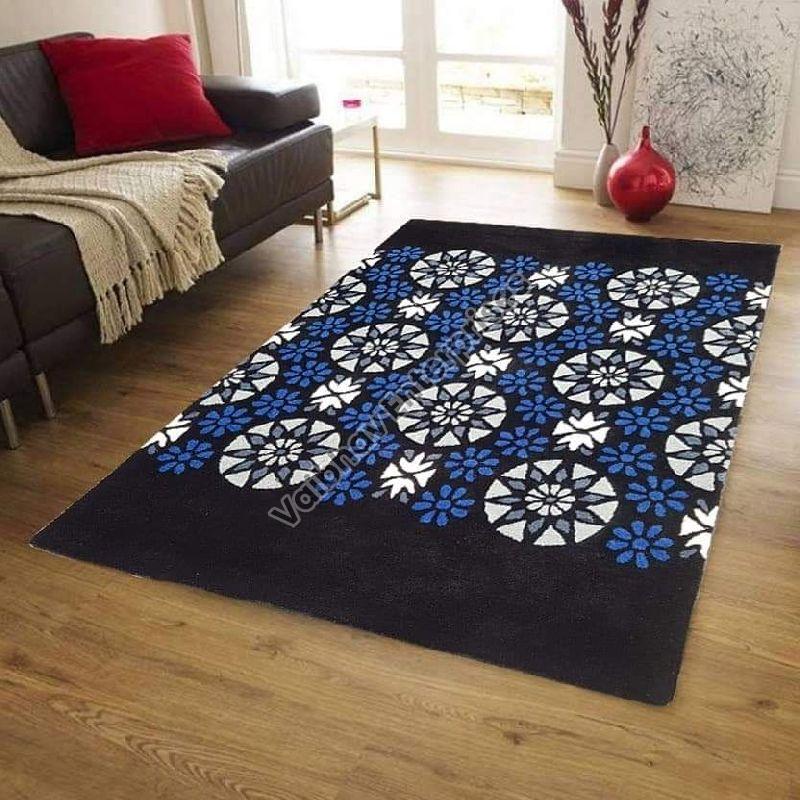Rectangular Wool VEC-010 Designer Carpet, for Rust Proof, Each To Handle, Pattern : Handtuffted