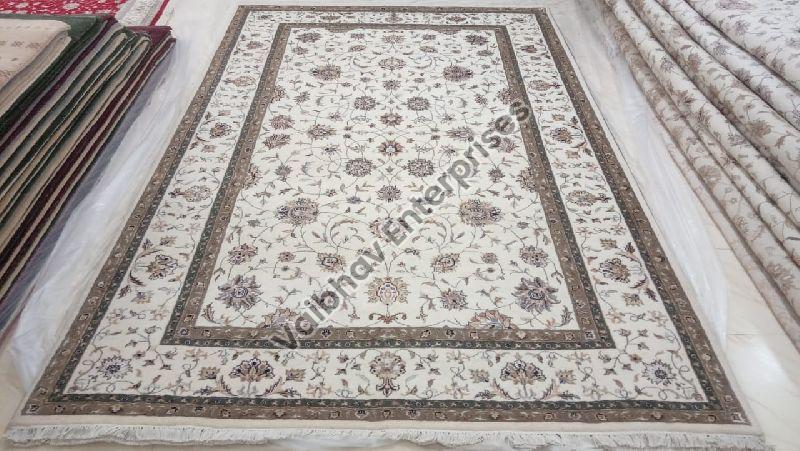 Rectangular Smooth Wool VEC-037 Designer Carpet, for Rust Proof, Long Life, Soft, Pattern : Handknotted