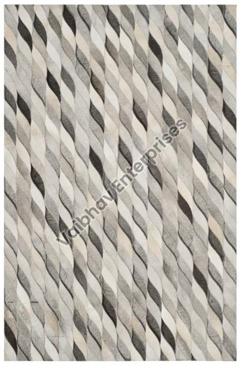 Rectangular Smooth VELC-13 Leather Carpet, for Attractive Designs, Pattern : Checked