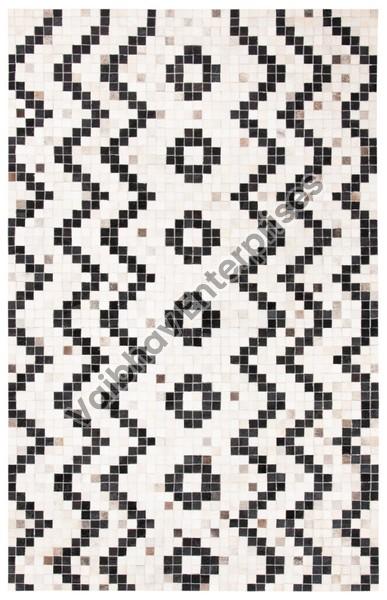 Rectangular Smooth VELC-14 Leather Carpet, for Durable, Attractive Designs, Pattern : Printed