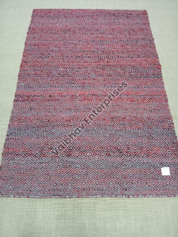 Rectangular VER-009 Woven Rug, for Long Life, Soft, Attractive Designs, Pattern : Printed