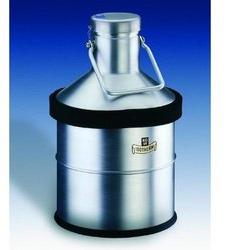 Stainless Steel Dewar Carrying Flasks, Shape : Cylindrical
