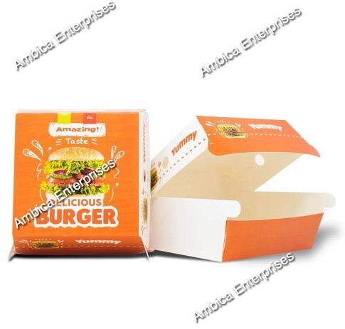 Clamshell Burger Box, Color : White