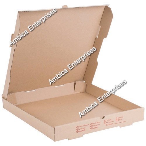 Rectangular Pizza Packing Boxes, Color : Brown