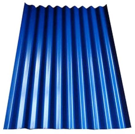 Steel Color Coated Roofing Sheet, Color : Blue