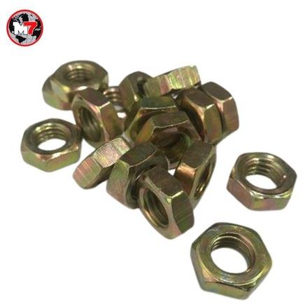 Hexagonal Mild Steel Lock Nut, for Hardware Fitting, Size : M8 TO M48