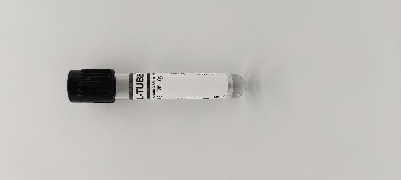 Round LEVRAM L-TUBE sodium citrate 3.8% tube, for Hospital, Laboratory, Size : 1.6ml