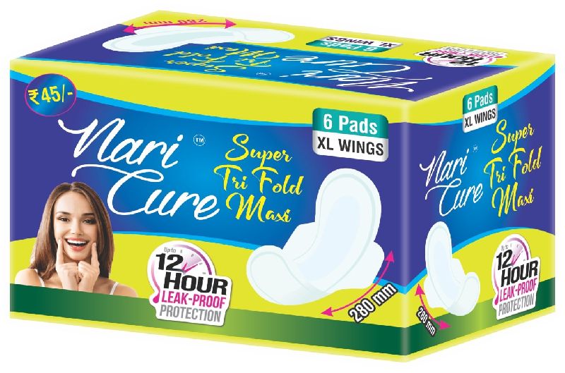 Nari Cure Super Tri Fold Maxi XL Sanitary Pad