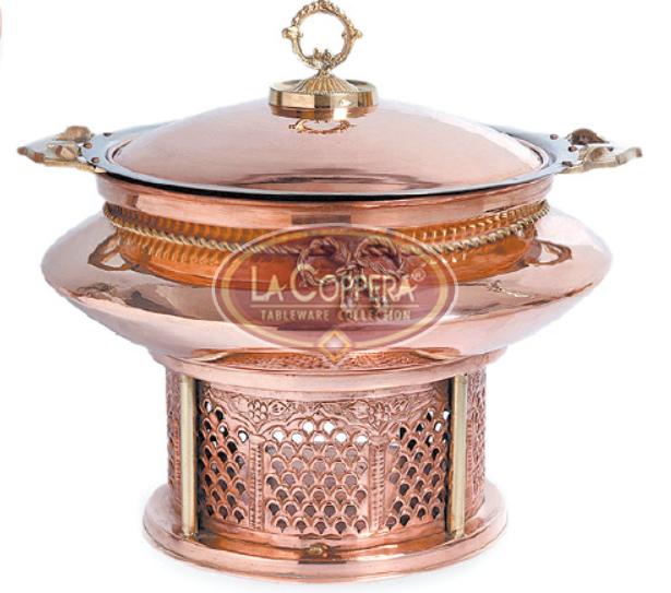  Plain Stainless Steel Copper Chafing Dish, Feature : Attractive Look