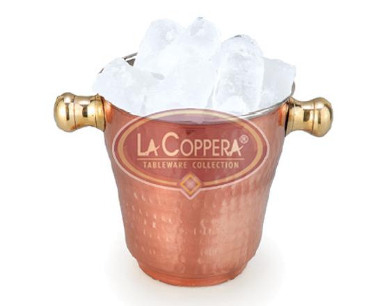 Hammered Stainless Steel Copper Ice Bucket, Capacity : 1100ml