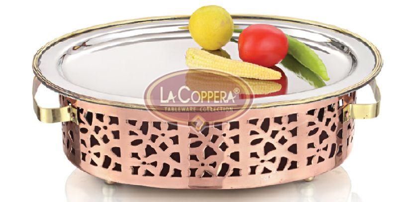 Diamond Cut Oval Snack Warmer